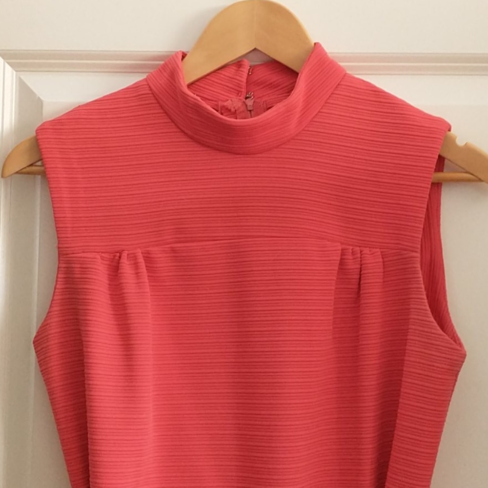 Vintage Salmon-Colored 60s Shift Dress
